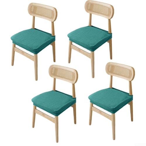Stilvolle Jacquard-Stuhl-Sitzbezüge, 4-teiliges Set, rutschfest, abnehmbar und leicht zu reinigen, Grün Stilvolle Jacquard-Stuhl-Sitzbezüge, 4-teiliges Set, rutschfest, abnehmbar und leicht zu reinigen, Grün von Allthingstore
