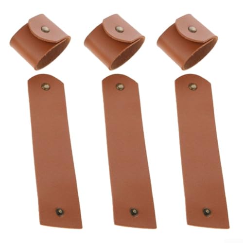 Stilvolle Serviettenringe aus PU-Leder, 6 Stück, um Ihr kulinarisches Erlebnis zu verbessern (braun) von Allthingstore