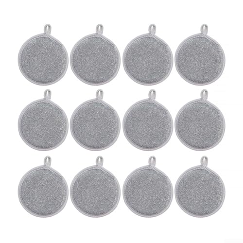 Stilvolle silbergraue Geschirrtücher aus Draht für einfache und hygienische Küchenreinigung (6 Stück) von Allthingstore