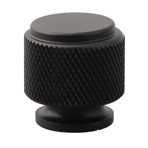 Stilvoller Aluminium-Küchenschrank-Türknauf, Einloch-Design, verschiedene Farboptionen (835 Schwarz) von Allthingstore