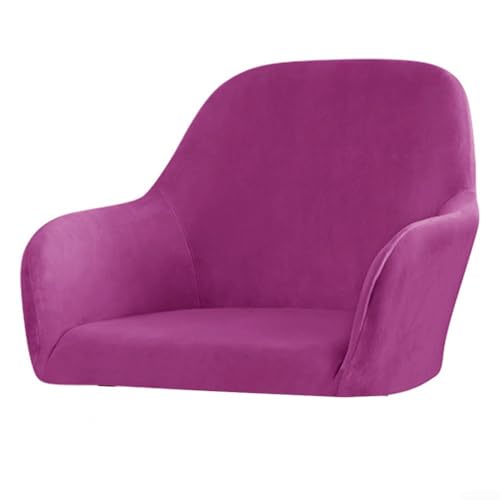 Stilvoller Plüsch-Samt-Stretch-Stuhlbezug für Hochsessel, erhält die Ästhetik des Stuhls und bietet gleichzeitig Schutz (lila) von Allthingstore