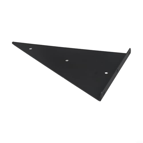 Strapazierfähige dreieckige Regalträger zur Wandmontage mit unsichtbarer Stahlplatte für sichere und stabile Befestigung von Möbeln und Schrankregalen (schwarz, 280 mm) von Allthingstore