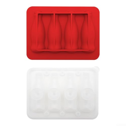 Stylische Party-Eisform mit praktischem Deckel (rot) von Allthingstore