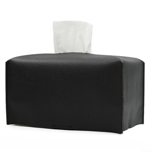 Taschentuchbox aus PU-Leder für Zuhause und Büro, schickes Design, einfach zu verstauen und zu befüllen, perfekt für jede Einrichtung (schwarz) von Allthingstore
