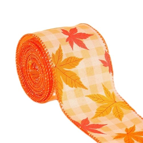 Thanksgiving Juteband mit Kürbis-Design, 5,1 cm breit, zum Basteln (A) von Allthingstore