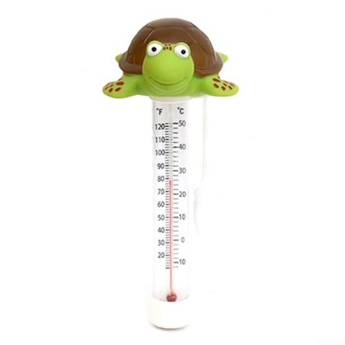 Thermometer schwimmend auf Wasser mit Seilband für Pool Teich und Aquarium Temperaturmessungen Fahrenheit und Celsius großes Display Außendesign von Allthingstore