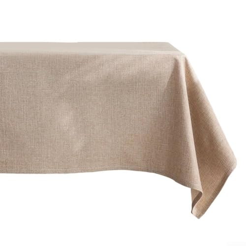 Tischdecke, leicht zu reinigen, schmutzabweisend und wasserdicht, 100 x 100 cm, Kakaofarben von Allthingstore