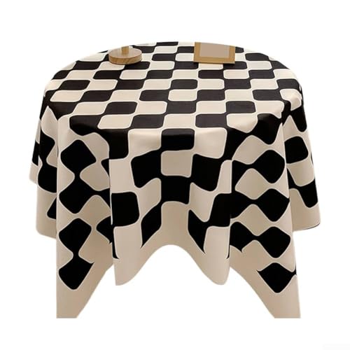 Tischdecke mit ölabweisender Funktion, perfekt für Picknicks, Partys und Veranstaltungen (schwarz) von Allthingstore
