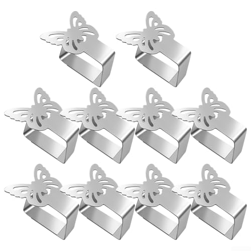 Tischdeckenverschlüsse, 10 Stück, Edelstahl-Clips für Gartentische Tischdeckenverschlüsse, 10 Stück, Edelstahl-Clips für Gartentische von Allthingstore