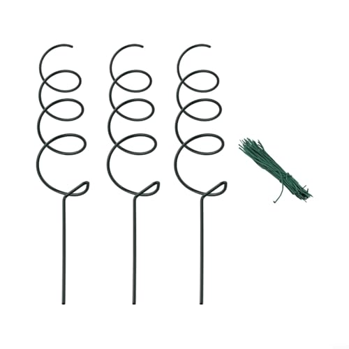 Tomatenspirale Pflanzstäbe, zuverlässige Unterstützung für Klettergemüse für Garten und Gewächshaus (A) von Allthingstore