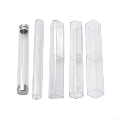 Transparente Acryl-Microblading-Stift-Aufbewahrungsbox mit doppelter Abdeckung für die Organisation von Kosmetik- und Tattoo-Augenbrauen-Handwerkzeugen (A) von Allthingstore