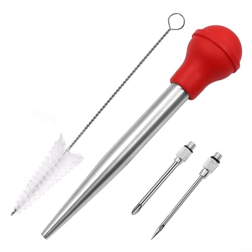 Truthahn-Injektor für Marinade und Grill, Edelstahl-Werkzeug für köstlichen Geschmack (A) von Allthingstore