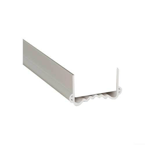 Türbodendichtung mit verstellbarer Geräuschreduzierung, PVC-Dichtungsstreifen, 100 cm lang, einfach anzupassen, Weiß von Allthingstore
