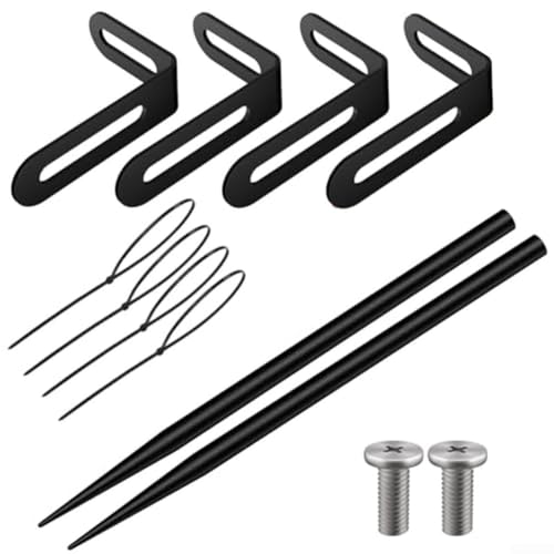 Verstellbare Fallrohrhalterung für Wasserablauf, rostbeständiges, robustes Eisen, sicherer Gurt für Stabilität bei Wind oder rauen Wetterbedingungen (2) von Allthingstore