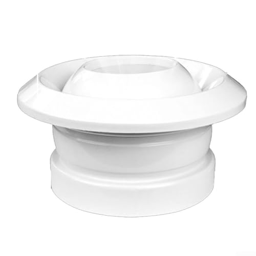 Verstellbare Lüftungsgitterabdeckung in runder Form mit 360 Grad drehbarer Düse aus ABS für Innenklimaanlagen Abluftanlagen (200) von Allthingstore