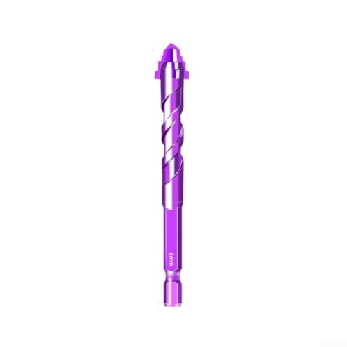 Vierschneidiger Exzenterbohrer für Glas und Fliesen zum Stanzen von Löchern in harten Materialien mit (8 mm) von Allthingstore