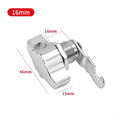 Vorhängeschloss für Möbel, Schranktür, Zinklegierung, mechanisch, schlüssellos, für Schränke, Schubladen und Briefkästen (16 mm) von Allthingstore