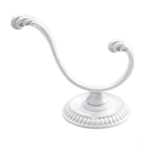 Wandhaken im antiken Stil, Zinklegierung, für Tür, zum Aufhängen für Schlüssel, Kleidung, Mantel, Hut, Tasche, Handtuch, geeignet für verschiedene Räume (weiß) von Allthingstore