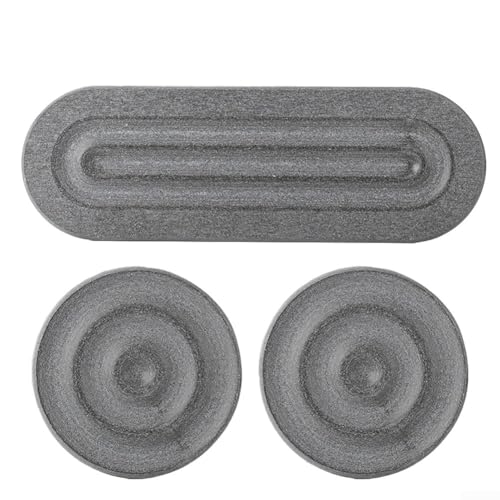 Wasserabsorbierende Stein-Tabletts, die perfekte Lösung für eine ordentliche Badezimmer-Arbeitsplatte (dunkelgrau (3 Set)) von Allthingstore