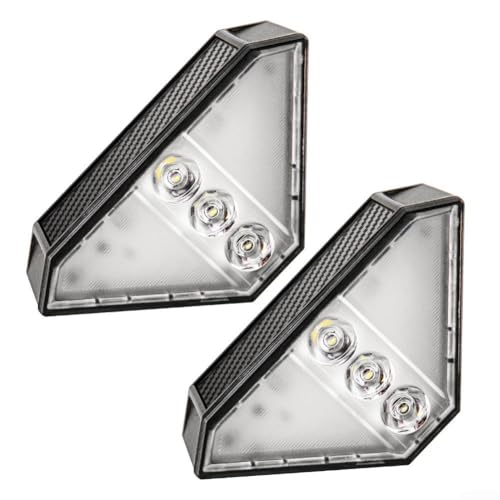 Wasserbeständiges Solar-Treppenlicht für den Außenbereich, LED, für Garten, Gehweg, Dekoration (warmes Licht) von Allthingstore