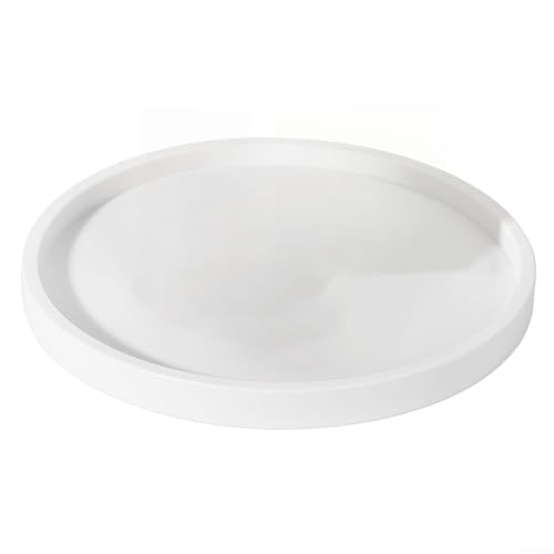 Wasserdichtes Silikon-Waschtisch-Tablett für stilvolle Badezimmereinrichtung, 27 cm, Weiß von Allthingstore
