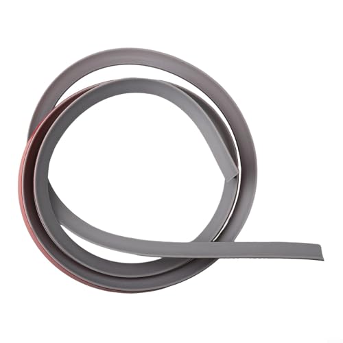 Wassereindämmungsstreifen für kräusellose Duschen, Silikondichtung für trockene und nasse Bereiche (grau, 200 cm) von Allthingstore