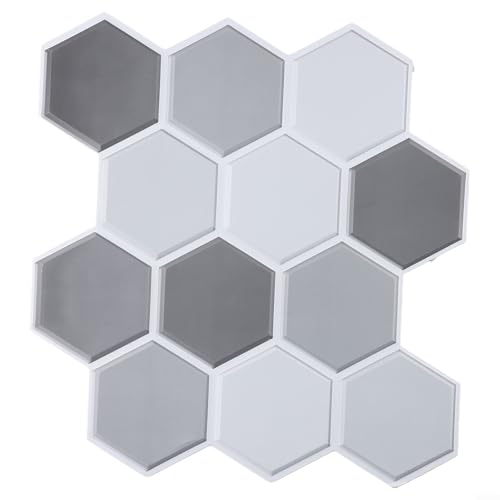 Wasserfeste Mosaikfliesenaufkleber für Küchen- und Badezimmerwände, PVC-Material für glatte Oberflächen wie Glas, Metall und Türen, 10-teiliges Set (1 Stück) von Allthingstore