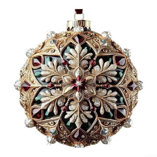 Weihnachts-Schneeflocken-Hängeornament aus Acryl, entworfen für Fenster, Baum, Tür, Wand, zur Verschönerung für festliche Feiertagsdekorationen (K) von Allthingstore