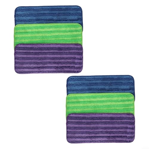 WetJet Mikrofaser-Wischmopp-Pads, waschbare Nachfüller für eine umfassende Reinigung von Hartholz-, Fliesen- und Steinböden, 6 Stück WetJet Mikrofaser-Wischmopp-Pads, waschbare Nachfüller für eine umfassende Reinigung von Hartholz-, Fliesen- und Steinböden, 6 Stück von Allthingstore