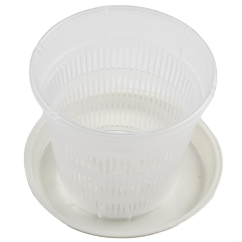 Wiederverwendbarer transparenter Blumentopf für Orchideen zur langfristigen Pflanzenpflege (11 cm) von Allthingstore