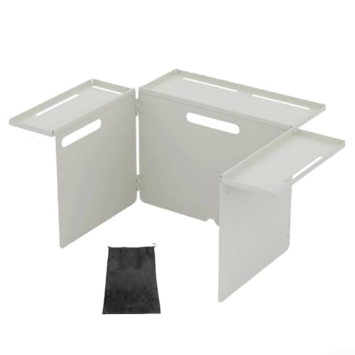 Windschutz für Campingkocher, verbesserte Luftzirkulation und Kocheffizienz (weiß) von Allthingstore