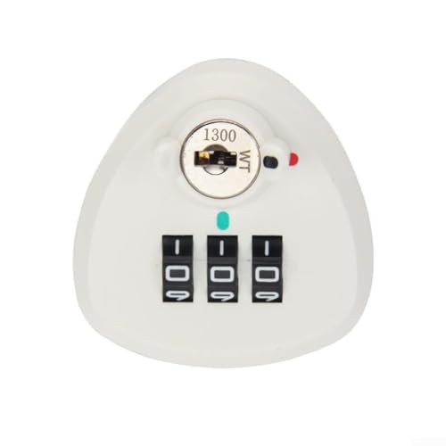 Zahlenschloss aus Zinklegierung mit anpassbarem Code für Innen- und Außenanwendungen (20 mm, weiß) von Allthingstore