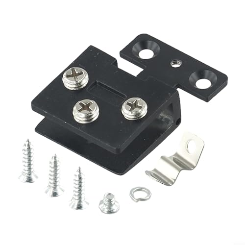 Zinklegierung Glastürscharnier für Vitrinen, Hardware-Lösung für Schranktüren (schwarz) von Allthingstore