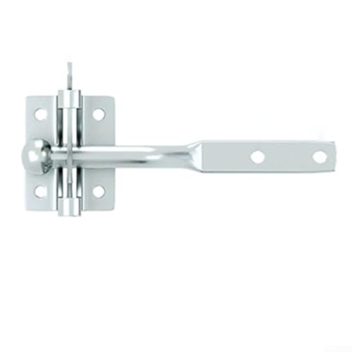 Zuverlässiges Verriegelungsschloss aus Karbonstahl für Zäune und Tore, perfekt für den Außenbereich in Gärten (Silber-L) von Allthingstore