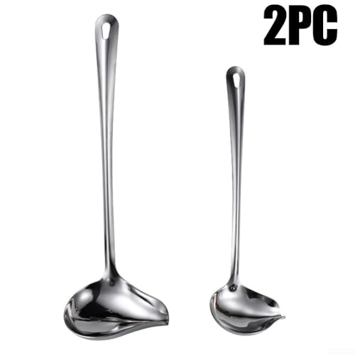 Zweiteilige Saucenkelle aus Edelstahl mit ergonomischem Design für komfortable Nutzung Zweiteilige Saucenkelle aus Edelstahl mit ergonomischem Design für komfortable Nutzung von Allthingstore