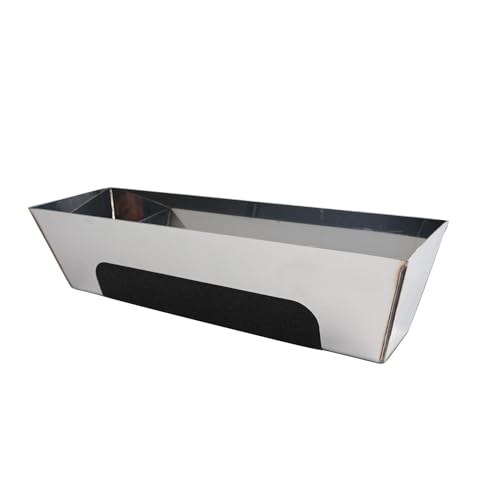 25,4 cm Edelstahl-Schlammpfanne zum Verputzen, robustes Trockenbauwerkzeug mit auslaufsicherem Schweißen und glatten Kanten für die Anwendung von Fugenverbindungen 25,4 cm Edelstahl-Schlammpfanne zum Verputzen, robustes Trockenbauwerkzeug mit auslaufsicherem Schweißen und glatten Kanten für die Anwendung von Fugenverbindungen von AlluraPet