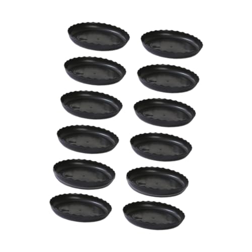 AlluraPet 12 x Pflanzuntersetzer Wasserauffangschale schwer stabil für Töpfe Bodenplatte rund dick Pflanztopf Tabletts Tropfweiß Größe S - Schwarz Klein AlluraPet 12 x Pflanzuntersetzer Wasserauffangschale schwer stabil für Töpfe Bodenplatte rund dick Pflanztopf Tabletts Tropfweiß Größe S - Schwarz Klein von AlluraPet