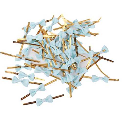 AlluraPet 50 metallische Bindebänder für Süßigkeiten, Zellophantüten, hellblaue Rosenschleife, Geschenkverpackungen, Krawatten für Party, Bäckerei, Kekse, Süßigkeitentüten AlluraPet 50 metallische Bindebänder für Süßigkeiten, Zellophantüten, hellblaue Rosenschleife, Geschenkverpackungen, Krawatten für Party, Bäckerei, Kekse, Süßigkeitentüten von AlluraPet
