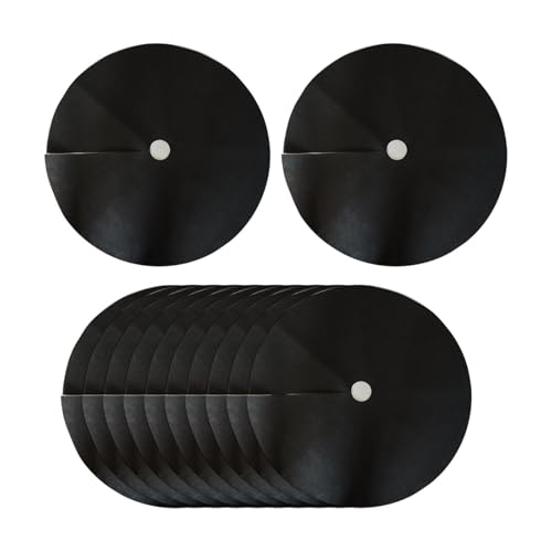AlluraPet Baummulchring, rund, schwarz, 12 Stück, Unkrautbekämpfungsmatte, Barrieregewebe für Garten, Baumschutz, Durchmesser 62 cm von AlluraPet
