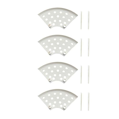 AlluraPet Erdbeerstützen, Pflanzenständer mit Beinen, wiederverwendbarer Schutz, Gartenpflanzung, 17 x 8 cm, Weiß, 4 Stück von AlluraPet