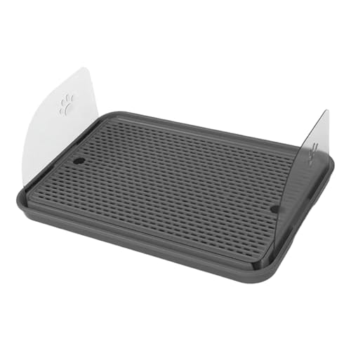 AlluraPet Katzentoilettenmatte, doppellagig, waschbar, rutschfest, 41 x 29 x 2,4 cm, für Wohnzimmer, Haustierbedarf, Dunkelgrau AlluraPet Katzentoilettenmatte, doppellagig, waschbar, rutschfest, 41 x 29 x 2,4 cm, für Wohnzimmer, Haustierbedarf, Dunkelgrau von AlluraPet