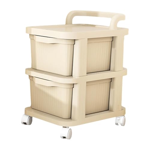 AlluraPet Schubladenwagen mit 360° drehbaren Rädern, rollbarer Aufbewahrungsbehälter, platzsparender Organizer-Wagen mit mehrschichtigen Schubladen für Küche, Bad, Wohnzimmer, 2 Ebenen AlluraPet Schubladenwagen mit 360° drehbaren Rädern, rollbarer Aufbewahrungsbehälter, platzsparender Organizer-Wagen mit mehrschichtigen Schubladen für Küche, Bad, Wohnzimmer, 2 Ebenen von AlluraPet