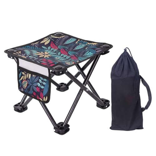 AlluraPet Tragbarer Campinghocker, faltbarer Fußhocker, Klappstuhl, Multifunktions-Liegestuhl, Fußstütze für Konzert, Gartenarbeit, Outdoor, Reisen von AlluraPet