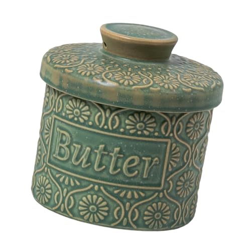 Buttertopf aus Keramik mit Deckel, Butterbehälter, 11,5 x 11 cm Buttertopf aus Keramik mit Deckel, Butterbehälter, 11,5 x 11 cm von AlluraPet