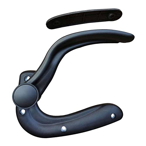 Universal-Ersatz-Stuhlarme mit verstellbarer Höhe und gepolsterten Armlehnen für Büro-Gaming-Computer-Drehstühle, Schwarz (1 Paar) von AlluraPet