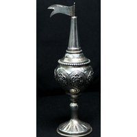 Geschenk-Idee Israel Judaica Vintage Verzierten Havdalah Besamim Spice Turm Massiv Sterlingsilber 7.5" Sammlerstück von AllureUnited