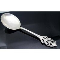 Set Aus Norwegen Sterling Silber Große Servieren Löffel-7 7/8 "233 Und Gabel 7 6/8 "' 235 Salat 2Er Set Sammler von AllureUnited