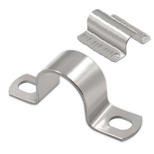 Alluring 20 Stück Befestigungsschelle, 304 Rohrschelle Edelstahl, U-Rohrklemme mit Verdickung, Metallkabelschellen Gehören eignet sich für Kabel, PVC-Rohre und Schläuche Alluring 20 Stück Befestigungsschelle, 304 Rohrschelle Edelstahl, U-Rohrklemme mit Verdickung, Metallkabelschellen Gehören eignet sich für Kabel, PVC-Rohre und Schläuche von Alluring