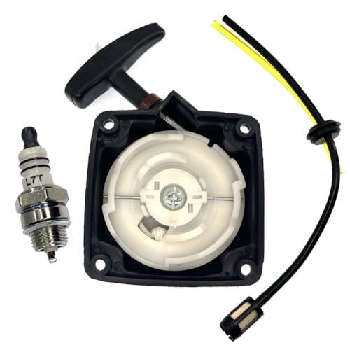 AM Seilzugstarter Starter Satz für Motorsense Brast Rotfuchs Fuxtec Arebos Starter Timbertech 52cc, Multi-Fonctions 5 in 1 inkl. Nemaxx EB52 Freischneider von Allymoto