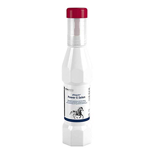 almapharm allequin Power E-Selen | 300 ml | Flüssiges Ergänzungsfuttermittel für Pferde | Zur UnterstüTzung der Vorbereitung auf und der Erholung von sportlicher Anstrengung von almapharm